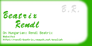 beatrix rendl business card